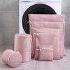 Bolsa de Lavado de Malla Sándwich Gruesa Bordada Fragante Anti-Deformación y Anti-Enredo Juego de Bolsas para Lavar Ropa Interior del Hogar Bolsa de Malla
