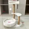 Marco de escalada para gatos de comercio exterior al por mayor, Árbol para gatos, Poste de escalada para gatos todo en uno para uso doméstico, Estante para gatos de sisal que ahorra espacio para apartamentos pequeños