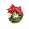 Círculo de Césped Mini Navideño Decoración Festiva Guirnalda Casa de Muñecas Casa de Muñecas Guirnalda Corona Accesorios Navideños