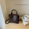 Bolso de mujer con patrón tejido, nuevo modelo de principios de otoño 2026, súper moderno, adecuado para el trabajo, bolso tote pequeño, bandolera, bolso de mano, bolso tipo cubo