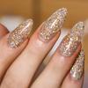 Flash Almendra Armadura Piezas de Uñas Postizas Largas Flash Adhesivos de Manicura para Llevar en la Mano Piezas de Manicura Manicura al Por Mayor