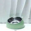 Tigela para cães e gatos 100ML 15 graus elevada antiderrapante comida para gatos filhotes alimentador de água potável tigela para animais de estimação acessórios