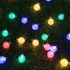 Luces de Cadena LED Luces Decorativas para Fiestas Luces de Ambiente Estilo Camping al Aire Libre Luces de Estrella Luces de Cadena LED Luces Solares de Colores Luces Intermitentes