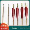 Caça à beleza arco tradicional flecha de bambu universal flecha de madeira arco e flecha ramo de flecha pena real Quatro Penas fábrica de flechas de bambu lote direto de fábrica ramo de flecha de bambu
