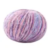 Hilo de mohair teñido en degradado para tejer DIY: chalinas, bufandas, gorros, suéteres y otras prendas tejidas de lana
