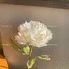 Nueva flor de simulación borde de coca peonía rica flor falsa flor de peonía estilo francés invitado mentira flor de seda regalo de boda transfronterizo