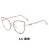 Armazón de Gafas de Metal Antiluz Azul Nuevo de Sudamérica Moda Transfronteriza para Mujer Miopía Armazón de Gafas Listo para la Venta