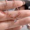 Collar Simple de Cuerno de Alce para Mujer Cadena en Forma de O Navidad Estilo Coreano Joyería Colgante Dama Taobao Nuevo Venta al por Mayor