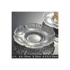 Posavasos de Vidrio con Borde Dorado Estilo Chino, Soporte Aislante para Taza de Té, Accesorio para Juego de Té