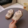 Zapatos Cálidos para Caminar de Niña 2026 Invierno Nuevos Dulces Florales Casuales de Moda Suela Suave Antideslizantes de Algodón de Dos Capas