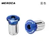 Tapones de Manillar de Bicicleta Meroca para Bicicletas de Montaña y Plegables, Tapones de Aleación de Aluminio para Bicicletas de Carretera, Tapones de Manillar