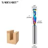 Fresa compuesta de doble filo, fresa para carpintería recubierta multicolor, fresa para ranurar, cabezal de fresado espiral para grabado, máquina perfiladora de bordes, fresa para máquina de grabado