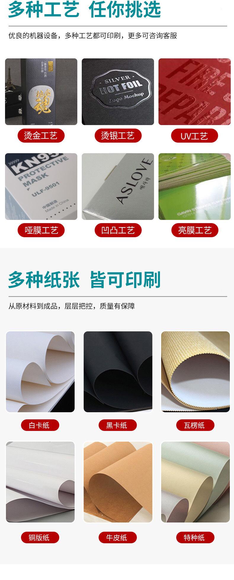 多种工艺 多种纸张