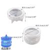 Listrado grinalda carrossel caixa de armazenamento silicone molde de cristal gota cola diy fundo plano tanque de armazenamento de cristal atacado
