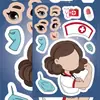 8 Pegatinas Profesionales de Cambio de Rostro, Pegatinas Coloridas, Pegatinas Originales de Dibujos Animados para la Iluminación Infantil