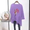 Roupas para Amamentação Mãe Quente Moda Outono e Inverno Camiseta de Manga Longa Amamentação Feminina Tamanho Grande Moda para Amamentação