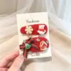 Pinzas para el Cabello de Niños para Navidad de Bebé Lindo Papá Noel Muñeco de Nieve Accesorios para el Cabello Niñas No Dañan el Cabello Tocado Pinzas para el Cabello al por Mayor