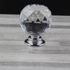 Manija de cristal para muebles al por mayor de fábrica, manija para cajón, manija de aleación de zinc, manija para gabinete 30 mm