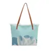 Bolsa de Lona con Borlas de Gran Capacidad para el Verano 2025 Bolsa de Playa de Loto Bolso Tote Tejido de Hombro para Mujer