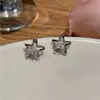 Nuevos pendientes de estrella de cinco puntas de moda 2023 para mujer, aguja de plata 925, diseño nicho, circonita, pendientes de alta calidad, venta al por mayor