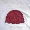 Sombrero de Ganchillo Calado de Moda Coreana Versátil para Mujer, Delgado para Cubrir Canas, Moda de Verano para Primavera y Otoño