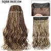 Fabricante de Cortina de Cabello para Peluca Venta al por Mayor Comercio Exterior Transfronterizo Ola Grande Fibra Química Hilo de Pesca Cortina de Cabello Rizado Extensión de Cabello Sin Costuras Pieza de Peluca