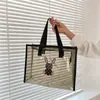 Bolsa de Lavado y Almacenamiento, Nueva Bolsa de Hombro Transparente, Bolsa Cosmética Portátil de Gran Capacidad para Salidas, Bolso Tote de PVC para Viajes