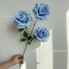 Nova Flor Artificial Rosa 3 Cabeças Fundo Salão de Casamento Decoração Suave Rosa Exibição Flor de Mesa Fornecimento Pronto