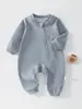 Mameluco Cálido de Lana y Seda para Primavera y Otoño, Pelele con Cremallera Clase A para Bebés y Niños Pequeños, Traje Unisex para Gateo al Aire Libre de Bebé