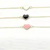Colar Borboleta Esmaltado Moda Europeia e Americana, Estilo Nicho Versátil Exquisito com Toque de Luxo, Conjunto de 4 Peças de Joias Corrente para Clavícula