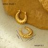 Aretes Transfronterizos Nuevos con Textura de Acero de Titanio, Modernos, Lujo Ligero, Versátiles, de Alta Gama, Aretes de Acero Inoxidable que no se Desvanecen, Tachuelas y Aretes