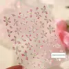 Adesivos de Unhas Artísticas de Flor de Lírio com Bolinhas Coloridas de Verão com Toque de Luxo, Efeito Iluminador, Decalques de Unhas Esculpidos à Prova d'Água DIY