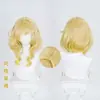 TongchuanHonkai: Peluca de cosplay Aglaea de Honkai Star Rail, dos tonos degradados, rizo romano, pelo corto, en stock