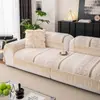 Almofada de sofá estilo moderno minimalista, adequada para todas as estações, chenille, anti-arranhão de gato, toque de alta qualidade, cor sólida, capa antiderrapante