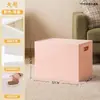 Caixa de armazenamento de brinquedos para crianças, caixa de livros multi-camadas móvel com rodas, caixa de armazenamento de plástico para estudantes organizarem livros