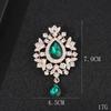 Broche Ovalado Retro Regalo Souvenir Vestido Traje Lujo Exquisito Decoración de Abrigo Colgante Anti-Exposición Broche