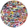 100 Adesivos de grafite de história de carro de desenho animado decoram guitarra bagagem faça você mesmo à prova d'água autorização genuína transfronteiriça