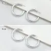 Pendientes de Lujo de Gama Alta con Forma de C Transfronterizos Europeos y Americanos Accesibles para Mujer Estilo Ins Celebridad de Internet Diseño de Gama Alta Asimétricos Versátiles