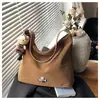 Bolso Tote Versátil de Moda Transfronterizo para Principios de Otoño Cold Brew para Mujer Textura Retro Bolso de Axila Bolso de Hombro Cruzado