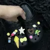 Adequado para Crocs Flor Praia Estrela do Mar Concha Fivela de Sapato Couro Preto Gato Kt DIY Removível Decoração Tridimensional para Cabedal