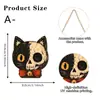 Colgantes de Madera 2D Lindos y Divertidos con Forma de Mascota para Halloween, Decoraciones de Atmósfera Festiva, Adornos Colgantes, Accesorios, Regalos