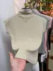 Camiseta de Manga Corta Ajustada Elástica de Cuello Medio para Mujer 2026 Nuevo Diseño de Alta Gama Nicho