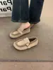 Mocasines retro esmerilados estilo bosque con felpa 2026 modernos de otoño e invierno cálidos sin cordones abuela suela suave Zapatos de algodón Birkenstock