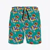 Temu Transfronteiriço 2025 Verão Masculino Shorts Hawaiian de Praia Largos Tamanho Europeu Amazon Calças Casuais de Cinco Pontos para Homens