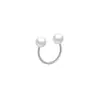 E-commerce Transfronteiriço Europeu e Americano Moda Popular Joias para Piercing Corporal de Aço Inoxidável em Forma de C Pérola Ornato Nasal Argola de Lábio Septo Nasal