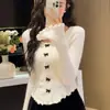 Suéter decorativo de lazo nuevo estilo coreano para otoño e invierno, ajuste slim, adelgazante, suéter interior, manga larga, camiseta básica top