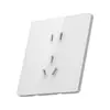 Painel de Interruptor Orgânico de Vidro Elétrico Ultra-Fino Tipo 86 Tomada de Parede Embutida com 5 Furos Tampa Protetora USB