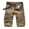 Calça Masculina de Corda Calça Casual Masculina de Verão Calça Esportiva Fina com Múltiplos Bolsos Marca de Moda para Adolescentes Shorts Reto