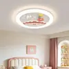 Luz para Habitación Infantil Estilo Crema Claro Dibujos Animados Creativa Niña Niño Dormitorio Luz Cálida Romántica Protección Ocular Luz de Techo 598L