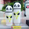 Porta bolígrafos de costura de exportación de comercio exterior Estuche de silicona para bolígrafos de dibujos animados Panda retráctil vertical Estuche para lápices de papelería Kuromi